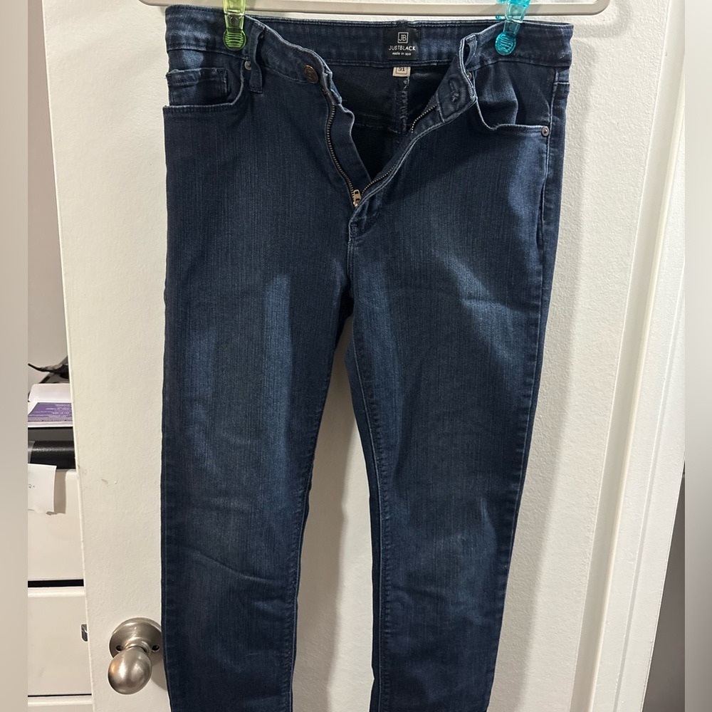 Just Black Womens Blue Denim Jeans